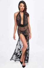 25389-F312_Divinity_long_flocked_mesh_dress_with_open_back_0_sex_shop_limassol_cyprus