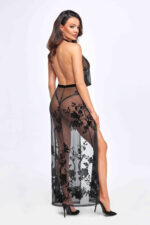 25389-F312_Divinity_long_flocked_mesh_dress_with_open_back_1_sex_shop_cyprus_limassol