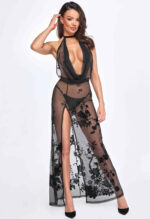 25389-F312_Divinity_long_flocked_mesh_dress_with_open_back_2_sex_shop_cyprus_limassol