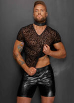 25407-H071_Leopard_flock_v-neck_t-shirt_1_sex_shop_cyprus_limassol
