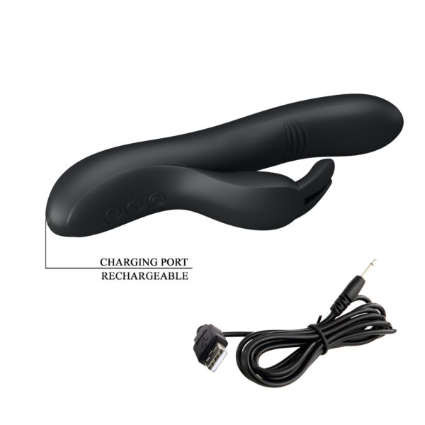 26045-BW-068002-1_Pretty_Love_Dylan_rabbit_vibrator_black_Sex-Shop-Limassol