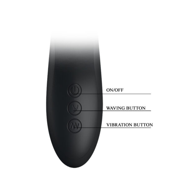26045-BW-068002-1_Pretty_Love_Dylan_rabbit_vibrator_black_Sex-Shop-Paphos
