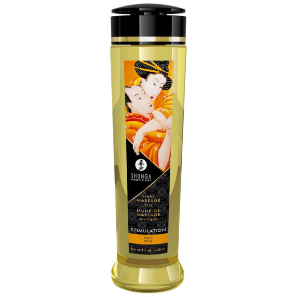 4098-shunga-stimulation-peach-massage-oil-240ml-ek94501-peach-limassol-sex-shop
