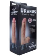 toyboy-uranus-realistic-phallic-dildo-vibrator-with-suction-22-cm-sex-shop-Agia-Napa