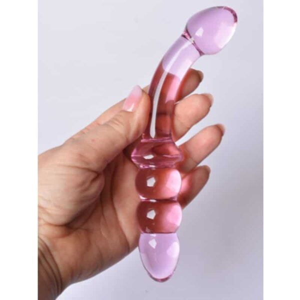18209-Beaded-Glass-Anal-Slider-Dildo-PINK-18-x-3-cm-Limassol-sex-shop